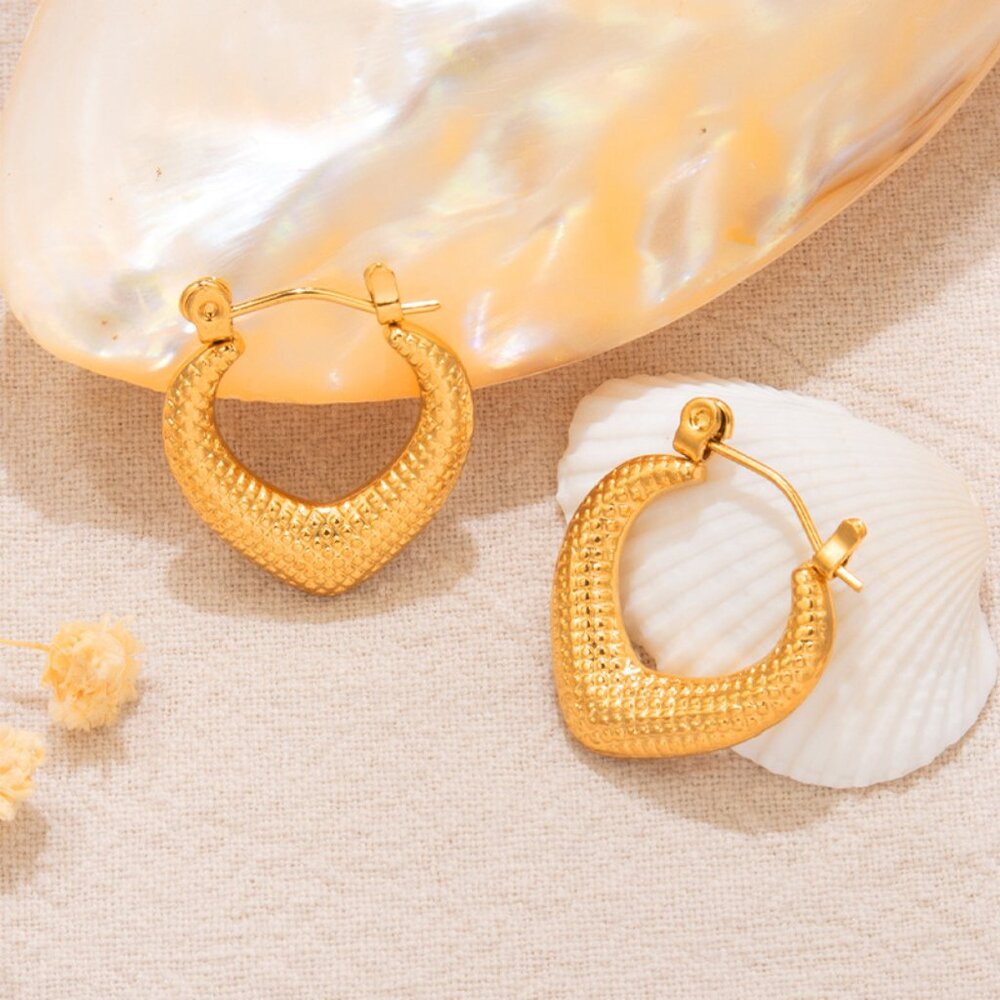 3/$35 18k Gold Plated Drop Dangle Stud Earrings Stainless Steel Jewelry